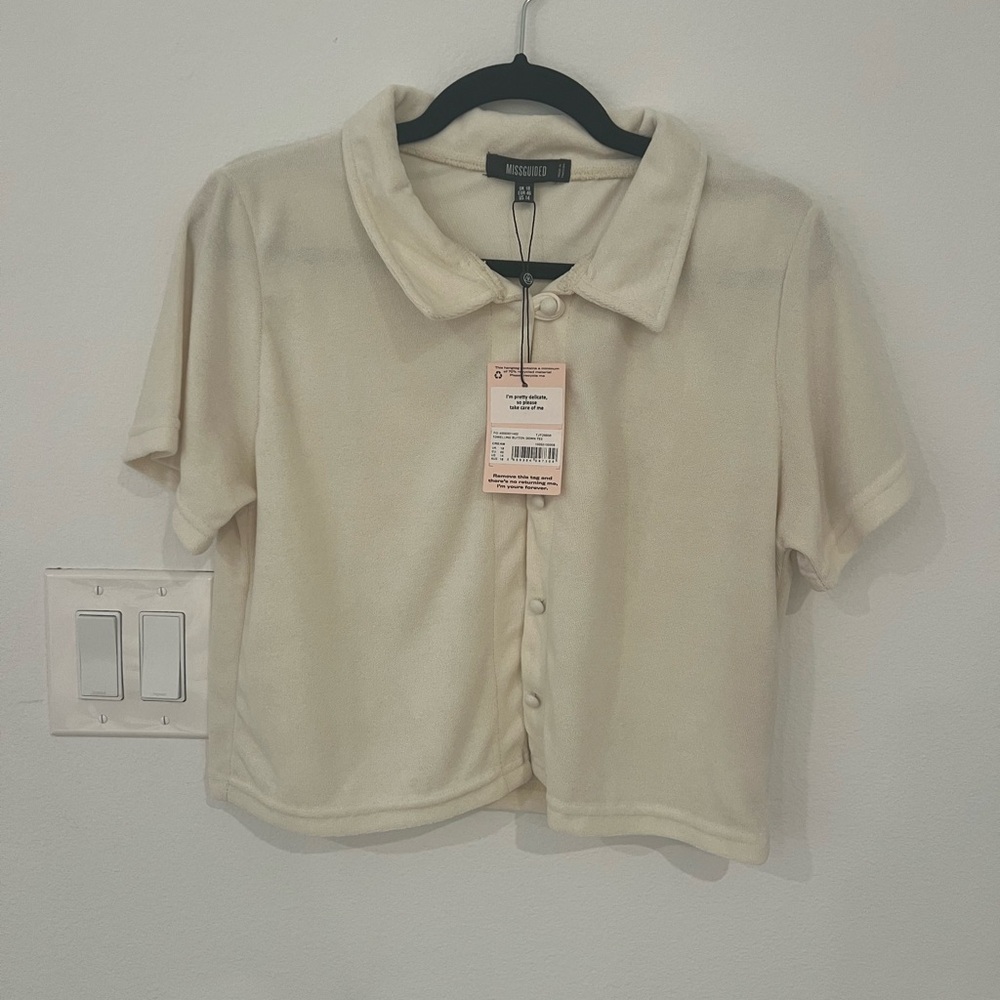 Missguided Terry Cloth Top